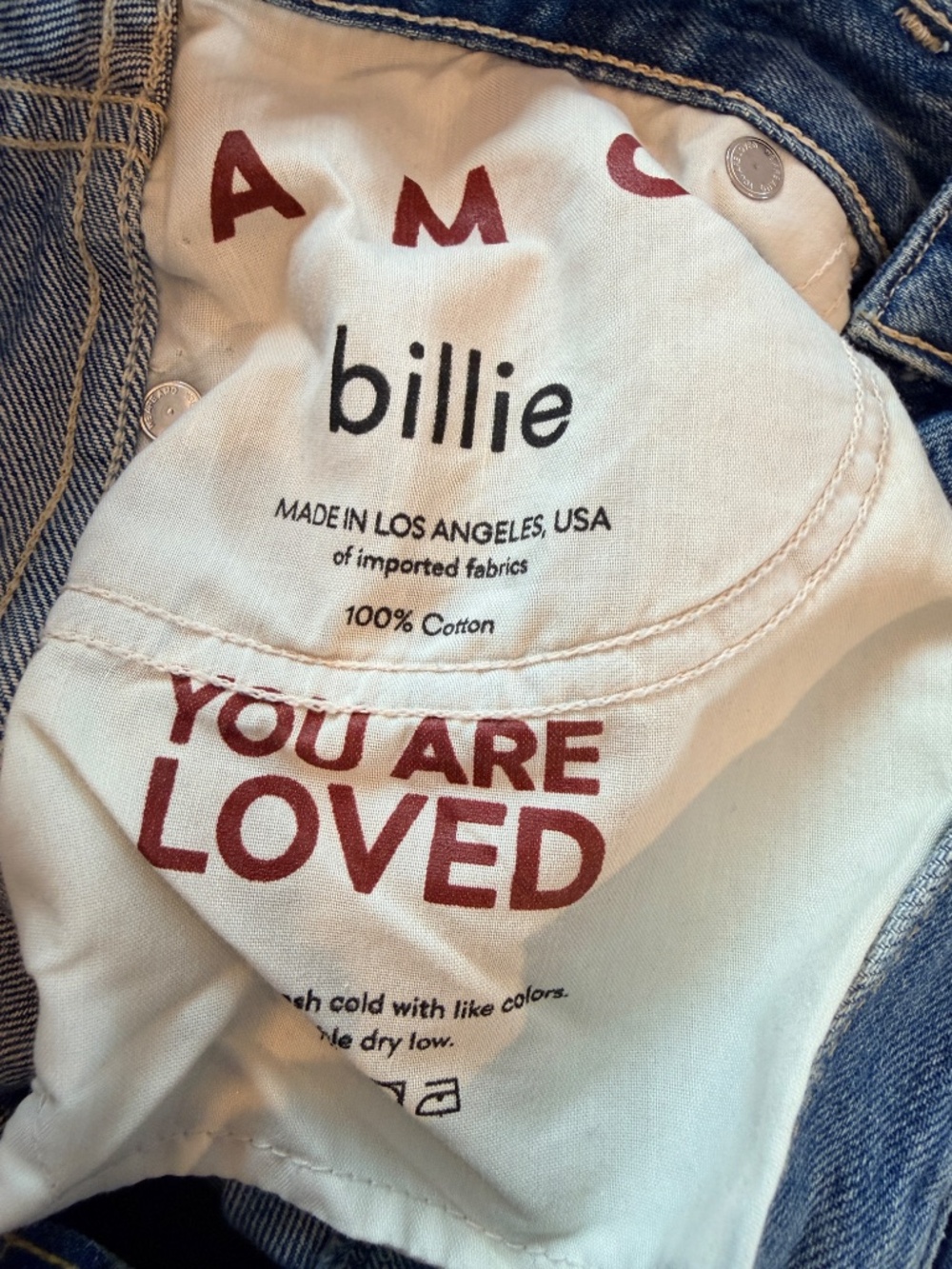 AMO Mid Rise Billie Jean in Warmth Wash, size 26 - Picture 4 of 4